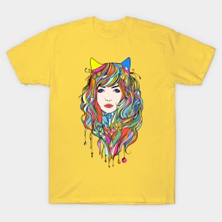 colorful girl T-Shirt